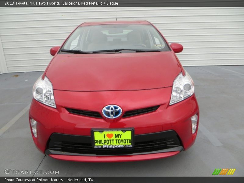 Barcelona Red Metallic / Bisque 2013 Toyota Prius Two Hybrid
