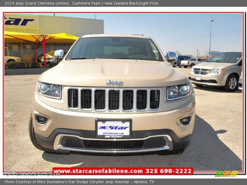 Cashmere Pearl / New Zealand Black/Light Frost 2014 Jeep Grand Cherokee Limited