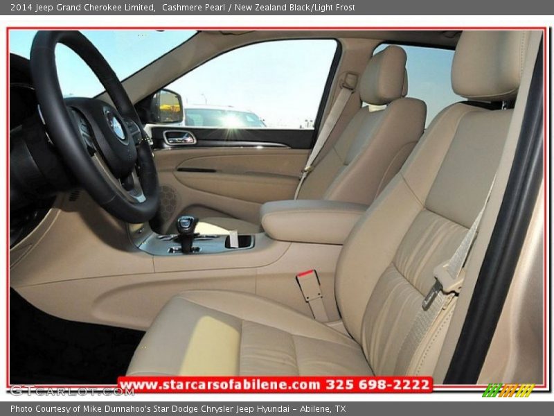Cashmere Pearl / New Zealand Black/Light Frost 2014 Jeep Grand Cherokee Limited
