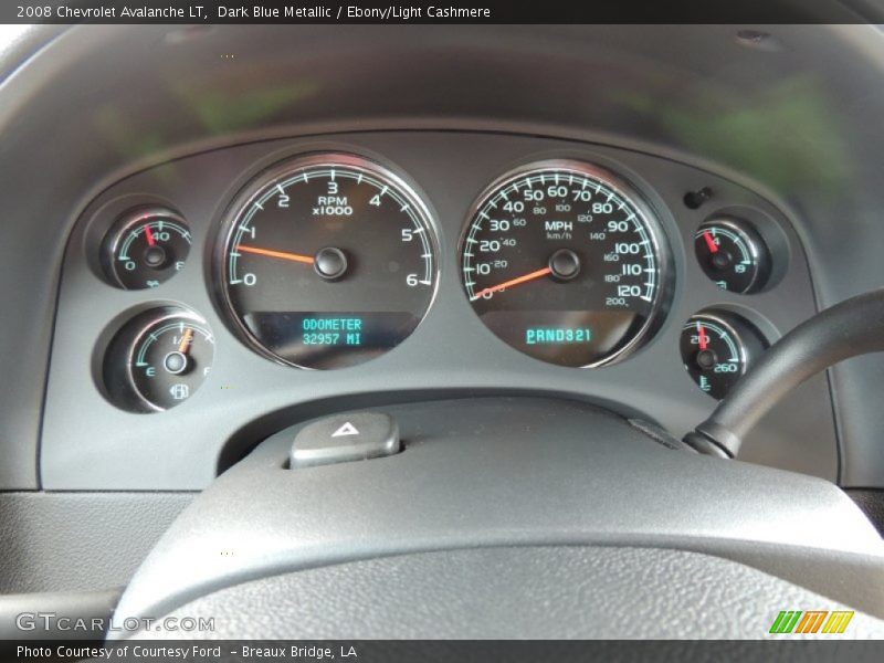 Dark Blue Metallic / Ebony/Light Cashmere 2008 Chevrolet Avalanche LT