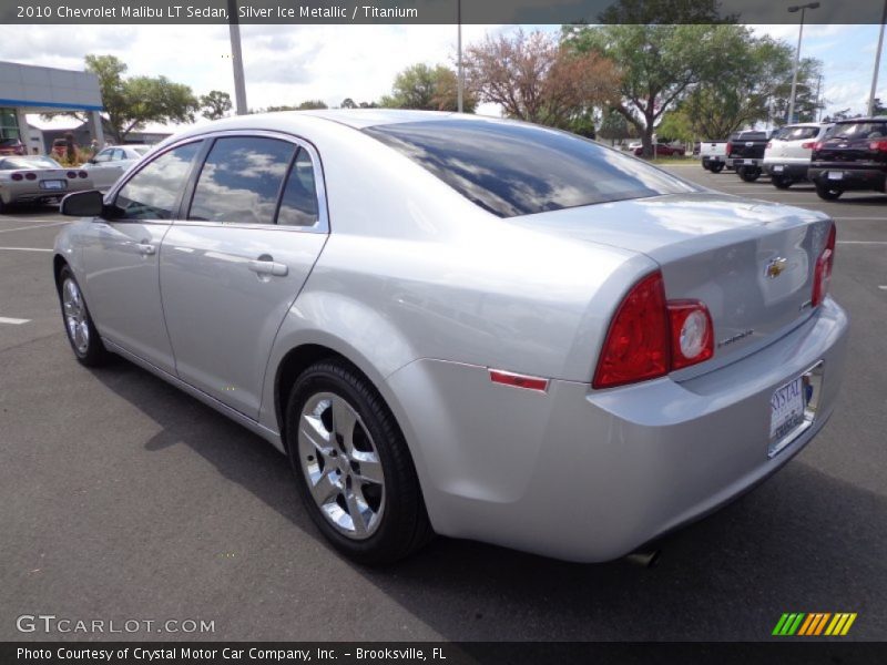 Silver Ice Metallic / Titanium 2010 Chevrolet Malibu LT Sedan