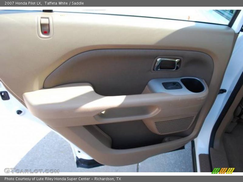 Taffeta White / Saddle 2007 Honda Pilot LX