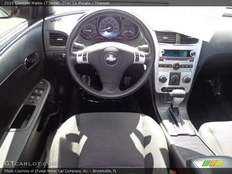 Silver Ice Metallic / Titanium 2010 Chevrolet Malibu LT Sedan