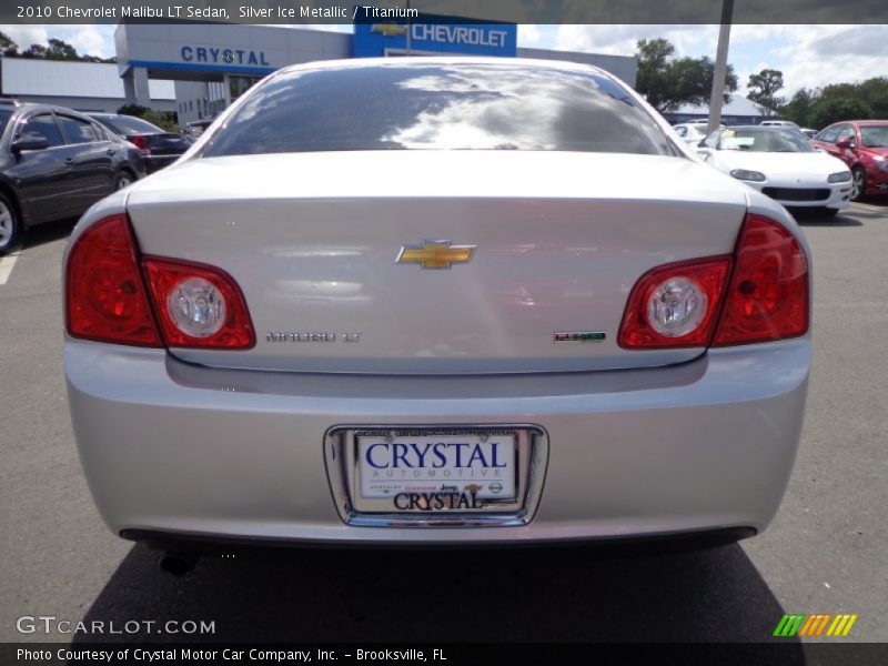 Silver Ice Metallic / Titanium 2010 Chevrolet Malibu LT Sedan
