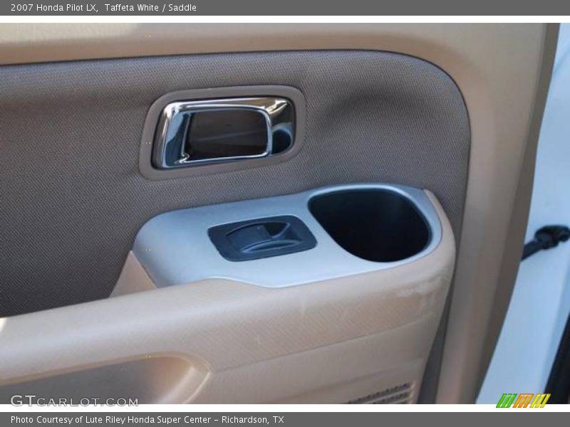 Taffeta White / Saddle 2007 Honda Pilot LX