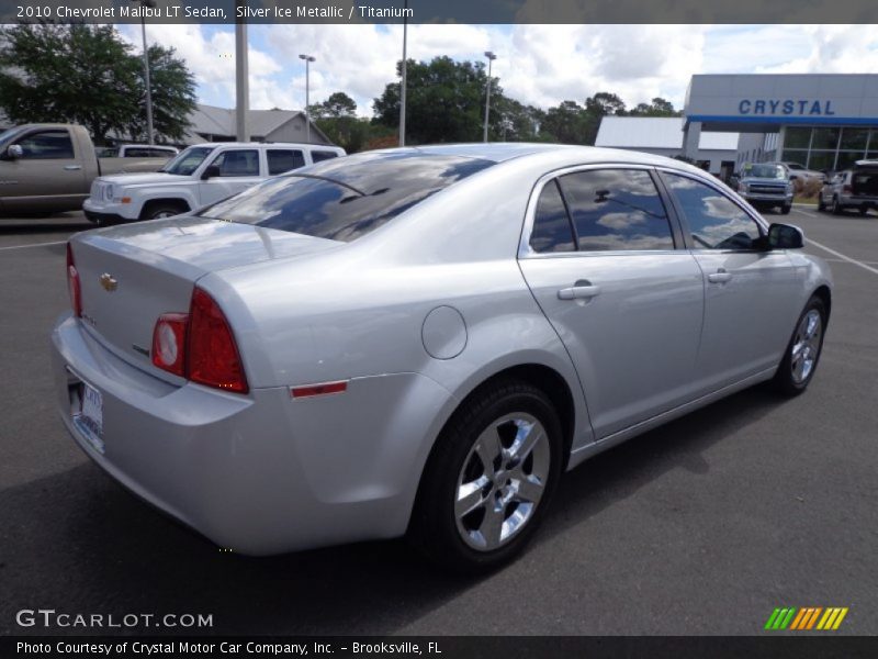 Silver Ice Metallic / Titanium 2010 Chevrolet Malibu LT Sedan