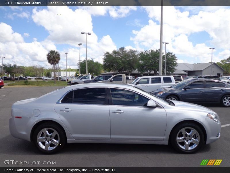 Silver Ice Metallic / Titanium 2010 Chevrolet Malibu LT Sedan