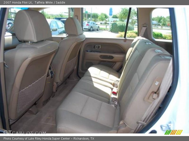 Taffeta White / Saddle 2007 Honda Pilot LX