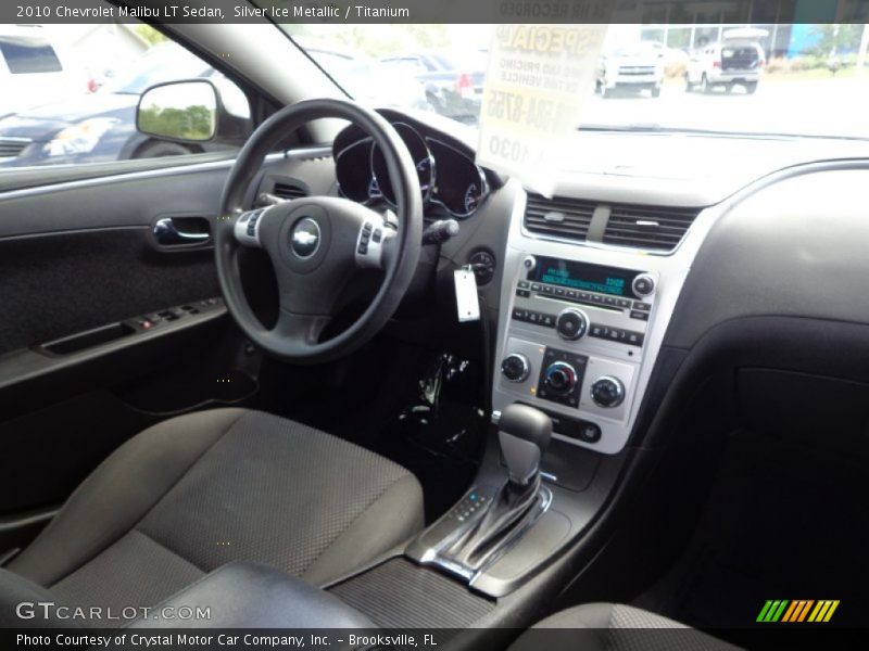 Silver Ice Metallic / Titanium 2010 Chevrolet Malibu LT Sedan