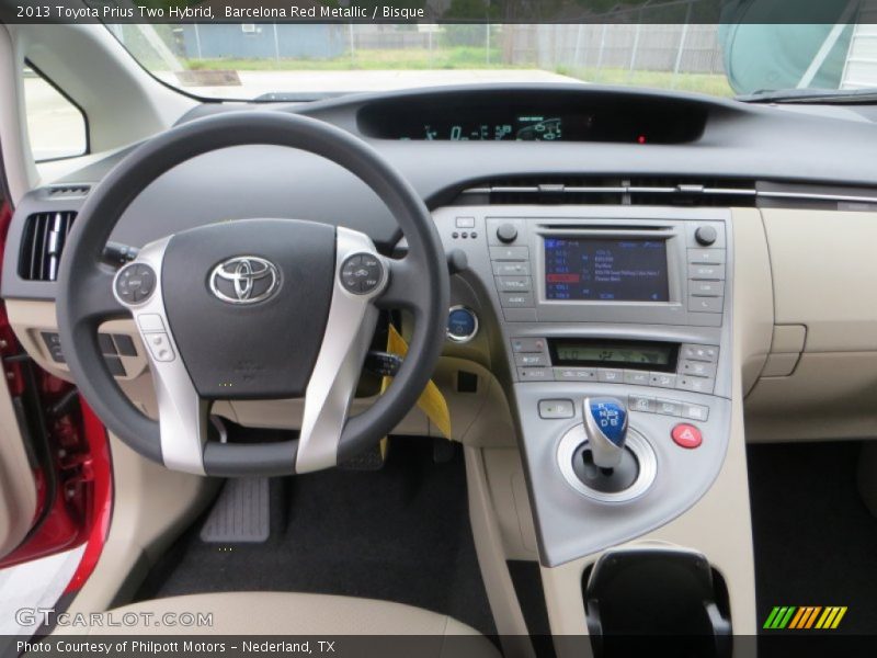 Barcelona Red Metallic / Bisque 2013 Toyota Prius Two Hybrid