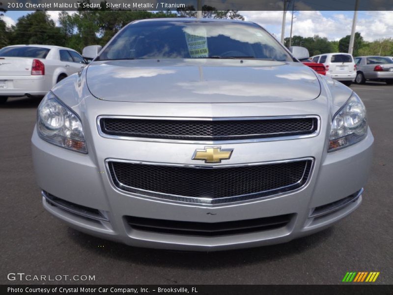 Silver Ice Metallic / Titanium 2010 Chevrolet Malibu LT Sedan