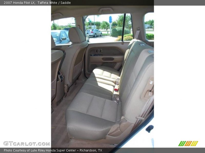 Taffeta White / Saddle 2007 Honda Pilot LX