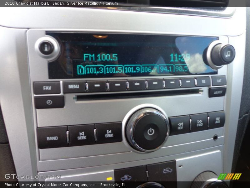 Silver Ice Metallic / Titanium 2010 Chevrolet Malibu LT Sedan