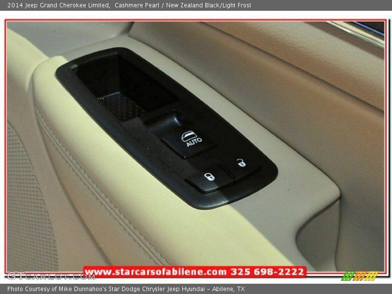Cashmere Pearl / New Zealand Black/Light Frost 2014 Jeep Grand Cherokee Limited