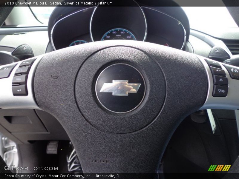 Silver Ice Metallic / Titanium 2010 Chevrolet Malibu LT Sedan