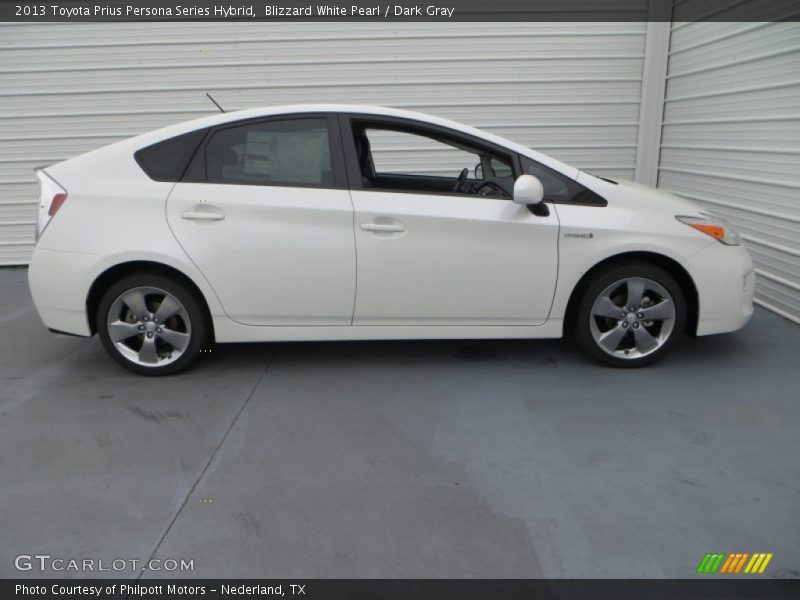 Blizzard White Pearl / Dark Gray 2013 Toyota Prius Persona Series Hybrid