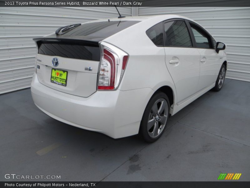 Blizzard White Pearl / Dark Gray 2013 Toyota Prius Persona Series Hybrid