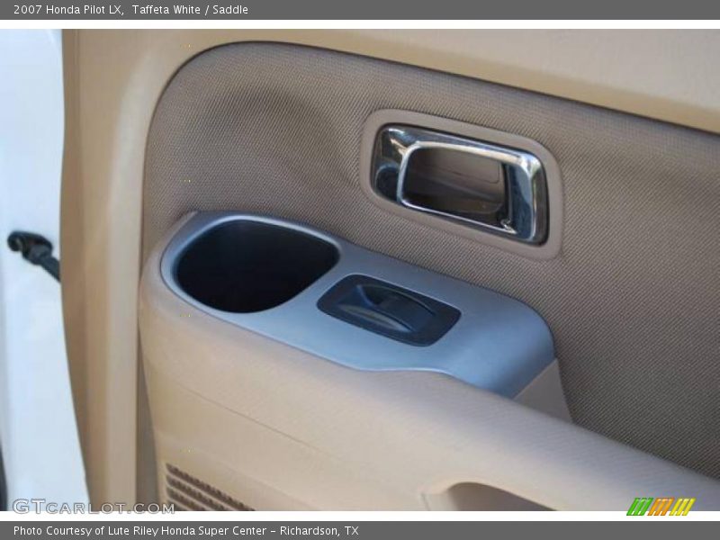 Taffeta White / Saddle 2007 Honda Pilot LX
