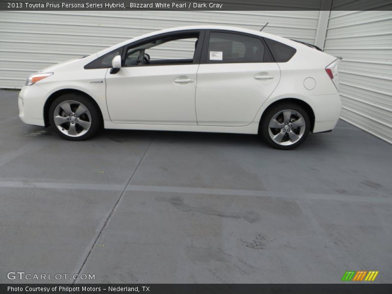 Blizzard White Pearl / Dark Gray 2013 Toyota Prius Persona Series Hybrid