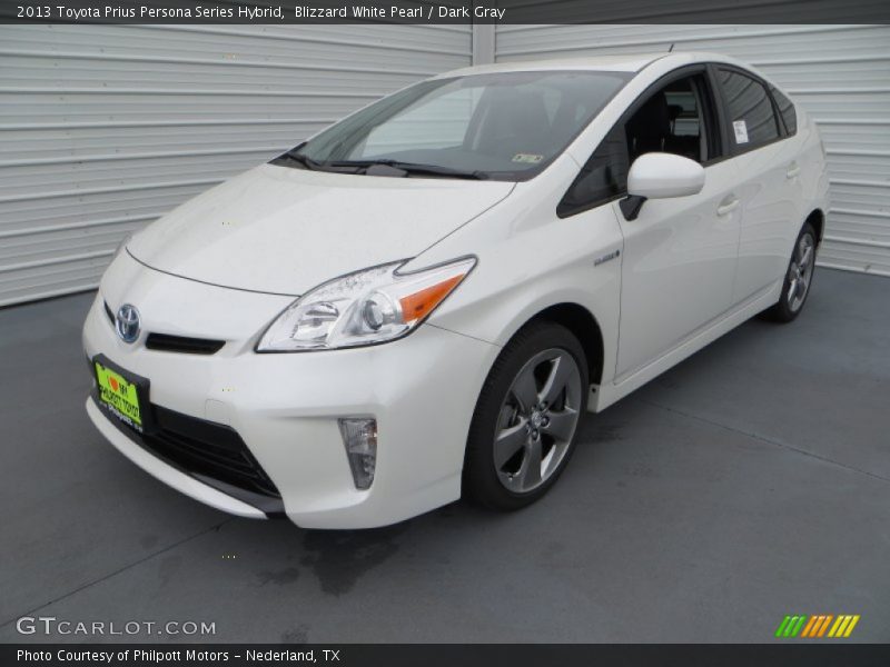 Blizzard White Pearl / Dark Gray 2013 Toyota Prius Persona Series Hybrid