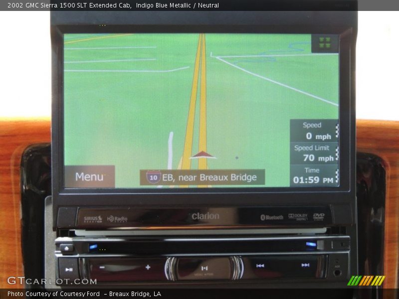 Indigo Blue Metallic / Neutral 2002 GMC Sierra 1500 SLT Extended Cab