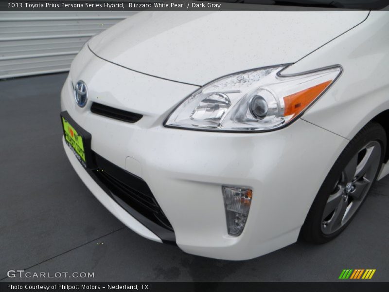 Blizzard White Pearl / Dark Gray 2013 Toyota Prius Persona Series Hybrid