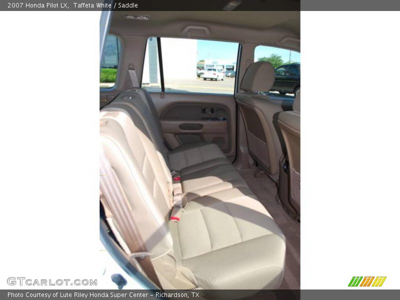 Taffeta White / Saddle 2007 Honda Pilot LX