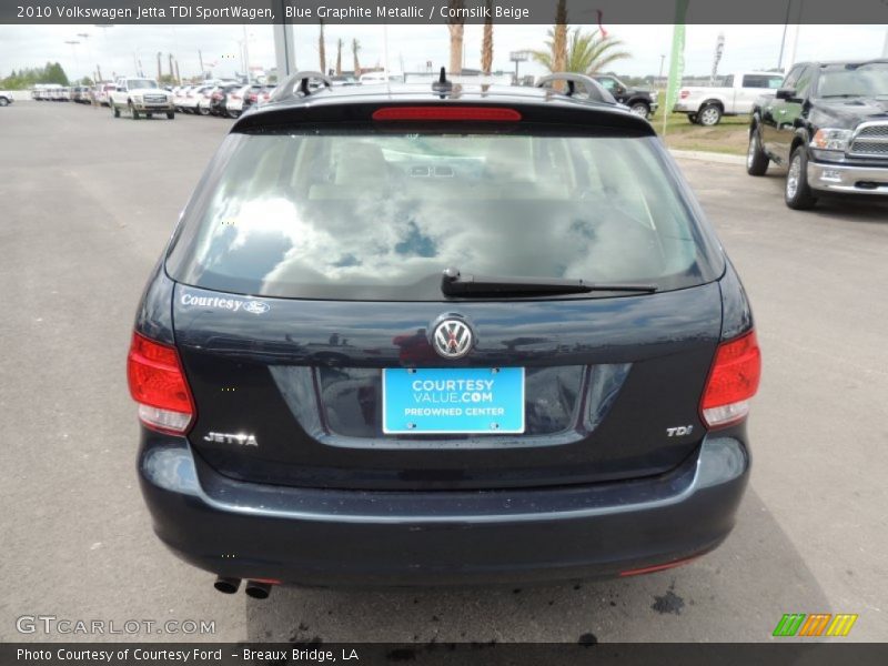 Blue Graphite Metallic / Cornsilk Beige 2010 Volkswagen Jetta TDI SportWagen