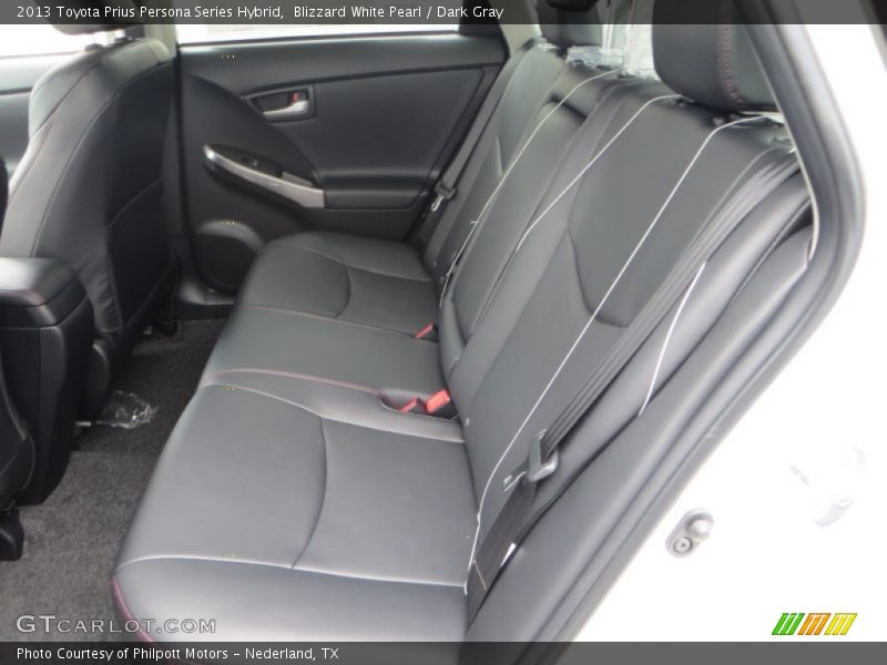 Blizzard White Pearl / Dark Gray 2013 Toyota Prius Persona Series Hybrid