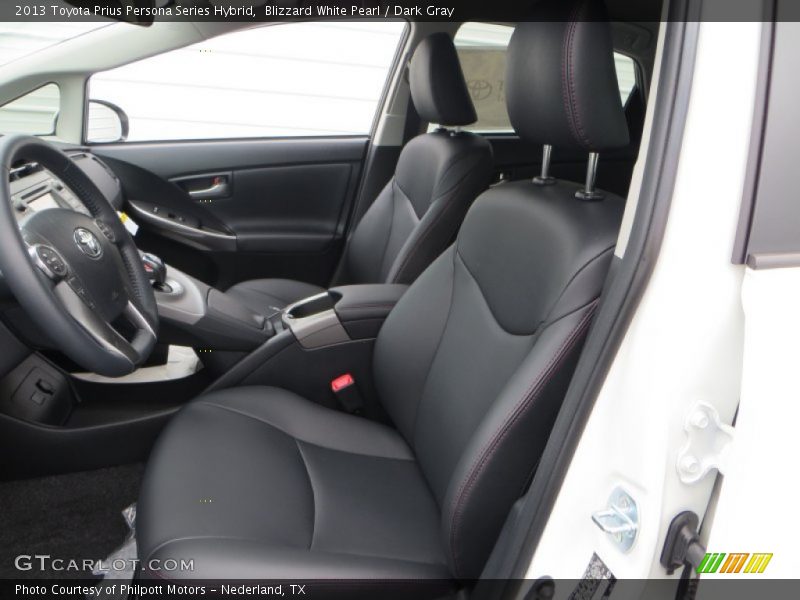 Blizzard White Pearl / Dark Gray 2013 Toyota Prius Persona Series Hybrid