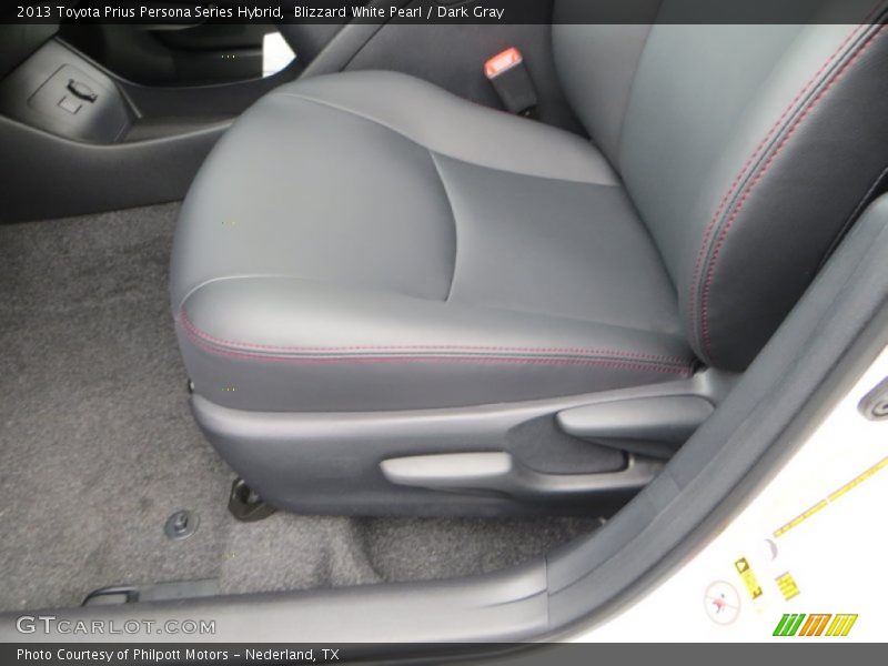 Blizzard White Pearl / Dark Gray 2013 Toyota Prius Persona Series Hybrid