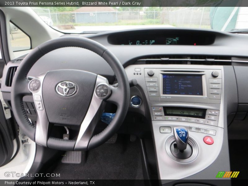 Blizzard White Pearl / Dark Gray 2013 Toyota Prius Persona Series Hybrid
