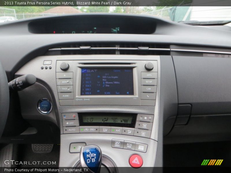 Blizzard White Pearl / Dark Gray 2013 Toyota Prius Persona Series Hybrid