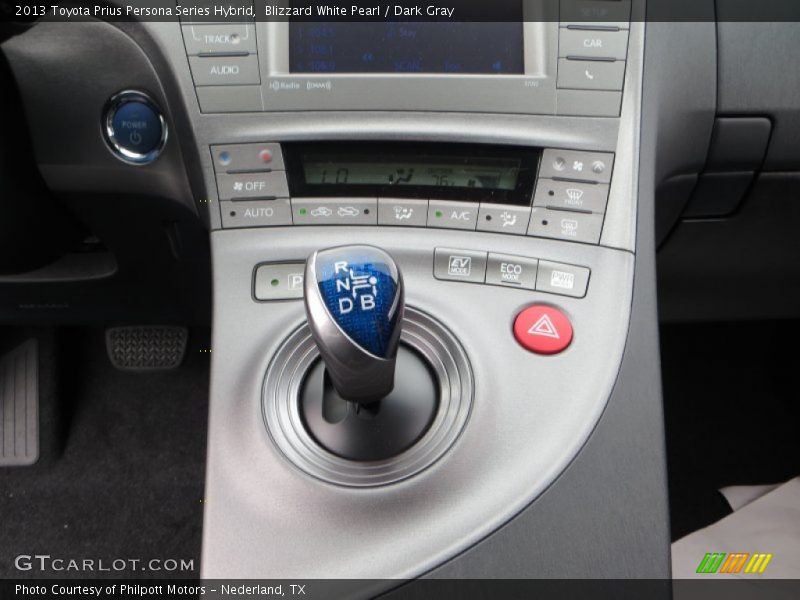 Blizzard White Pearl / Dark Gray 2013 Toyota Prius Persona Series Hybrid