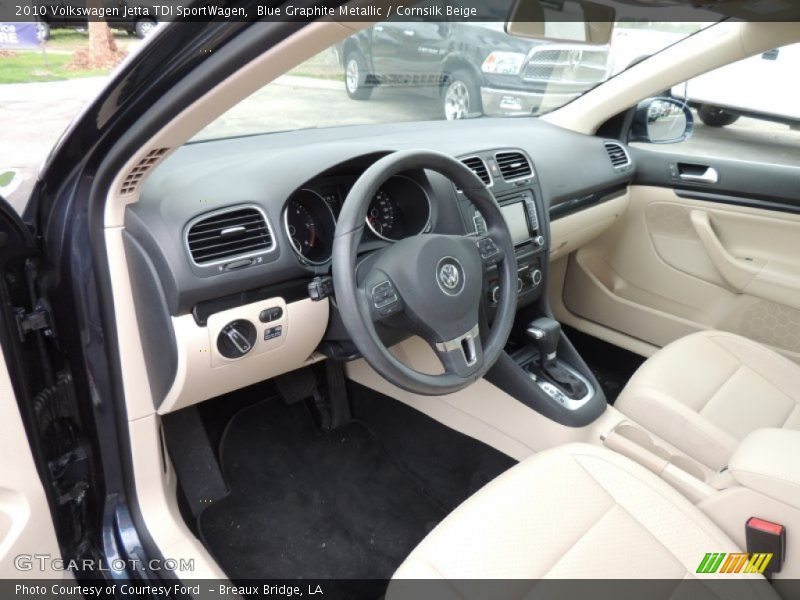 Blue Graphite Metallic / Cornsilk Beige 2010 Volkswagen Jetta TDI SportWagen