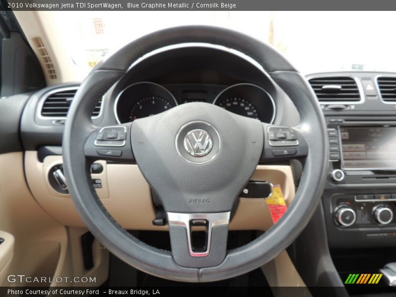 Blue Graphite Metallic / Cornsilk Beige 2010 Volkswagen Jetta TDI SportWagen