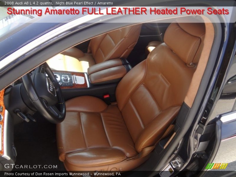 Night Blue Pearl Effect / Amaretto 2008 Audi A8 L 4.2 quattro