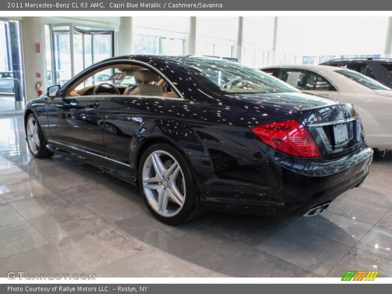 Capri Blue Metallic / Cashmere/Savanna 2011 Mercedes-Benz CL 63 AMG
