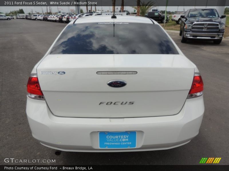 White Suede / Medium Stone 2011 Ford Focus S Sedan
