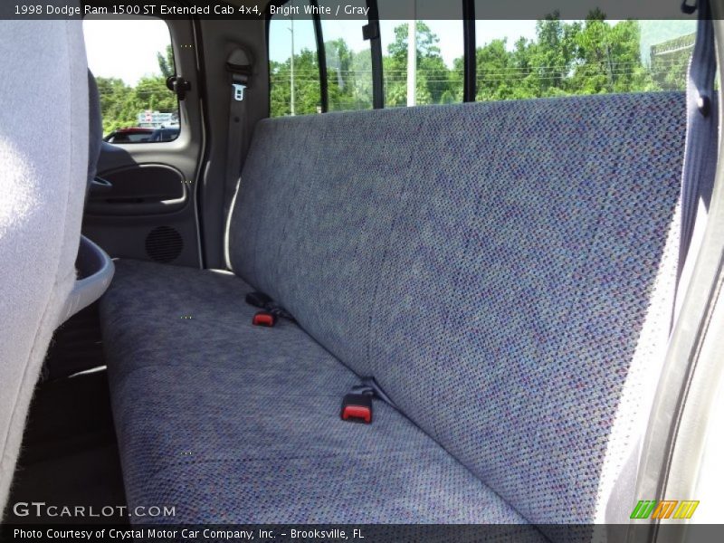 Bright White / Gray 1998 Dodge Ram 1500 ST Extended Cab 4x4