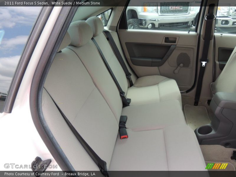 White Suede / Medium Stone 2011 Ford Focus S Sedan