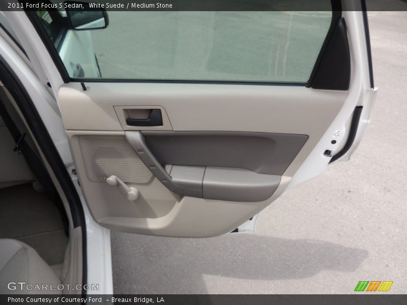 White Suede / Medium Stone 2011 Ford Focus S Sedan