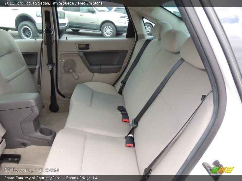White Suede / Medium Stone 2011 Ford Focus S Sedan