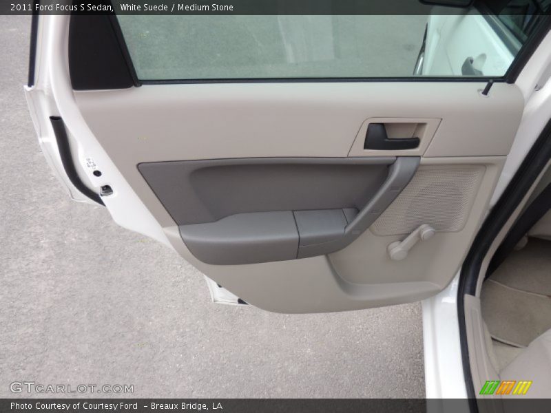 White Suede / Medium Stone 2011 Ford Focus S Sedan