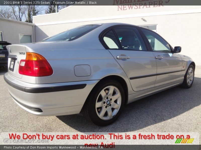 Titanium Silver Metallic / Black 2001 BMW 3 Series 325i Sedan