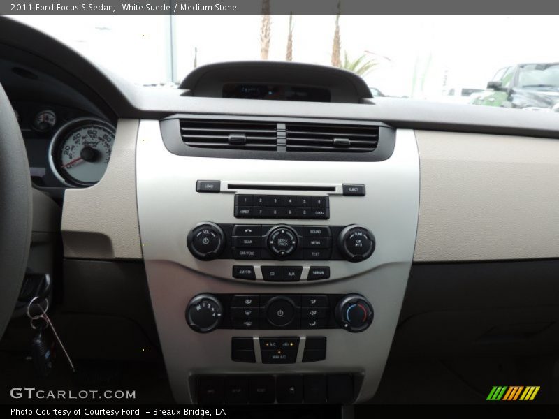 White Suede / Medium Stone 2011 Ford Focus S Sedan
