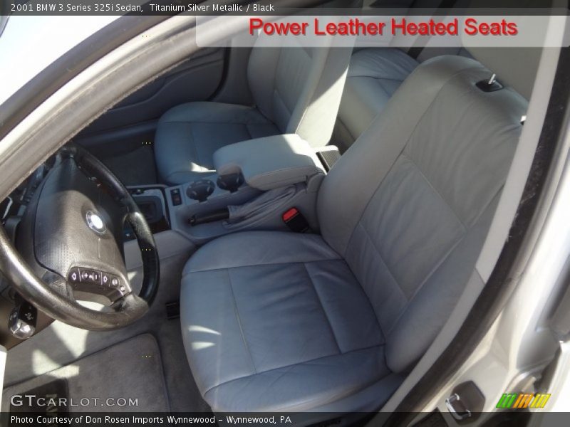 Titanium Silver Metallic / Black 2001 BMW 3 Series 325i Sedan