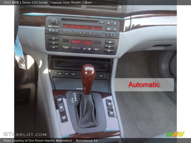 Titanium Silver Metallic / Black 2001 BMW 3 Series 325i Sedan
