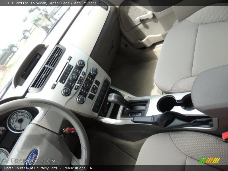 White Suede / Medium Stone 2011 Ford Focus S Sedan