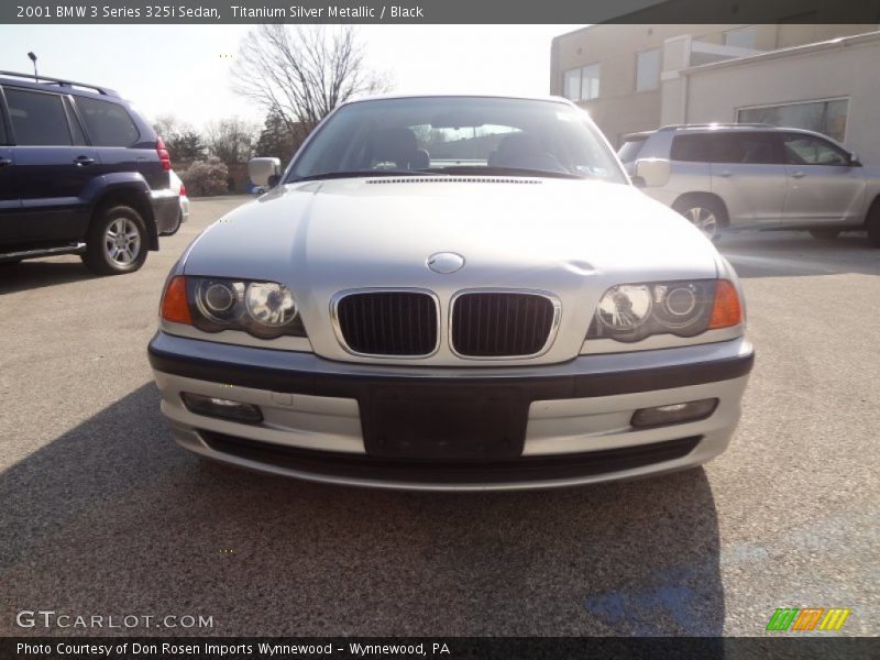Titanium Silver Metallic / Black 2001 BMW 3 Series 325i Sedan